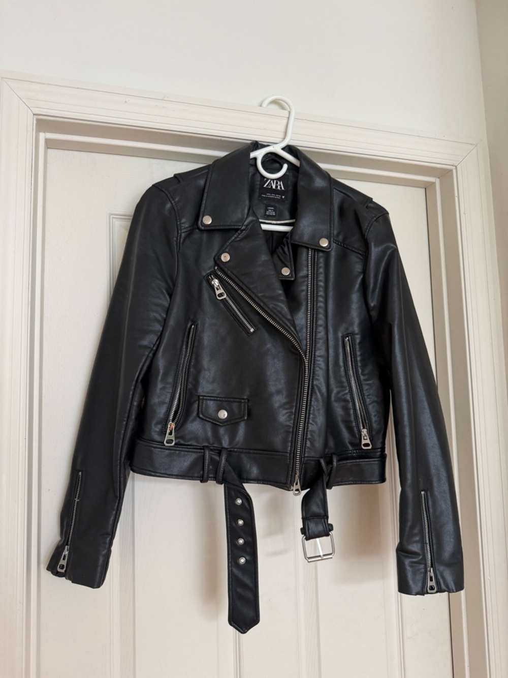 Zara Leather Moto Jacket